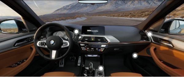 2020 BMW X3 Series front cabin interior view