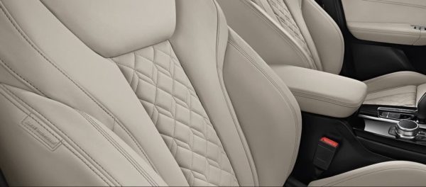 2020 BMW X3 Series seats texture close view