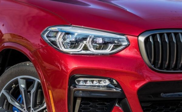 2020 BMW X4 front headlamps