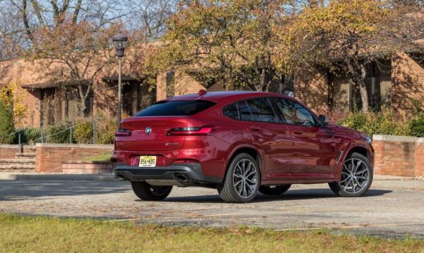 2020 BMW X4 side and rear view