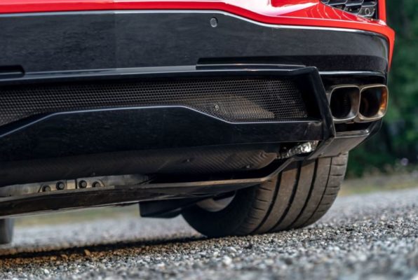 2020 Chevrolet corvette quad exhaust view