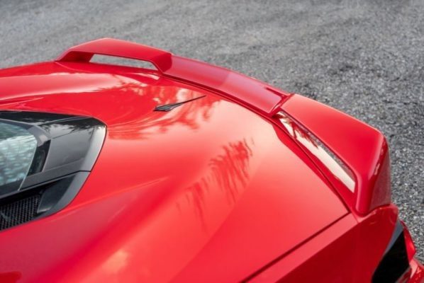 2020 Chevrolet corvette rear spoiler view