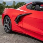 2020 Chevrolet corvette side aerodynamic air intakes