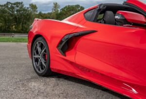 2020 Chevrolet corvette side aerodynamic air intakes
