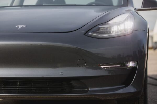 2020 Tesla Model 3 front headlamps