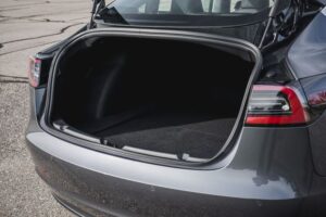 2020 Tesla Model 3 luggage area view