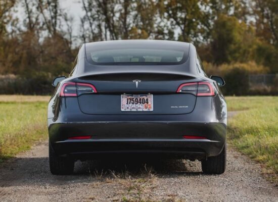 2020 Tesla Model 3 rear view