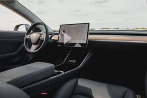 2020 Tesla Model 3 simple interior view