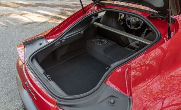 2020 Toyota supra luggage area view