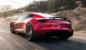 2021 Tesla Roadster rear view