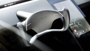 2021 Tesla Roadster steering wheel