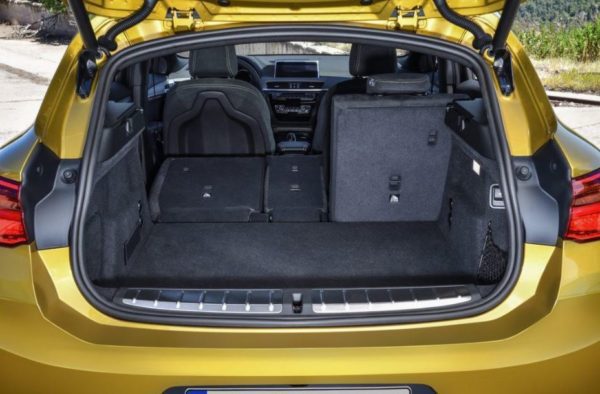 BMW 2 Series X2 SUV luggage area view 1