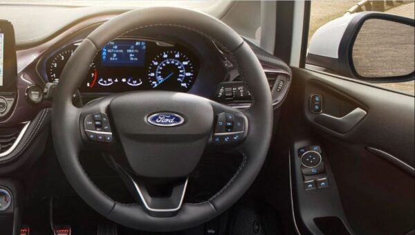 2021 Ford Fiesta steering wheel view