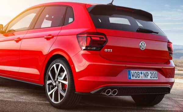 6th Generation Volkswagen Polo Rear Close View Red