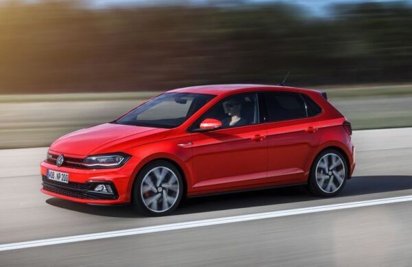 6th Generation Volkswagen Polo Red Side View