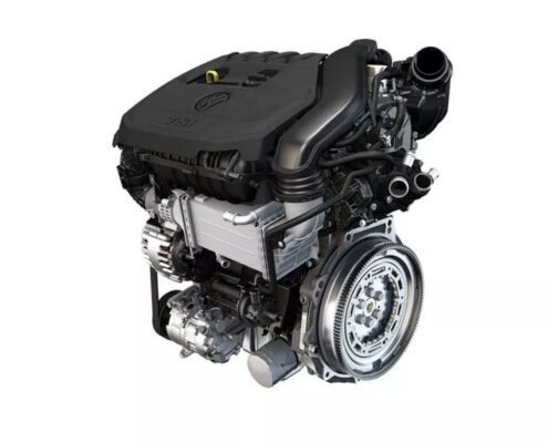 6th Generation Volkswagen Polo TSI engine view