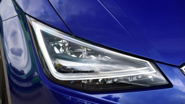 SEAT Ibiza 5th Generation front headlights view