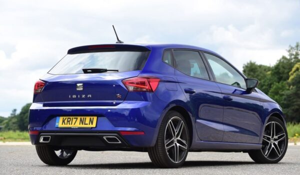 SEAT Ibiza 5th Generation full view from rear