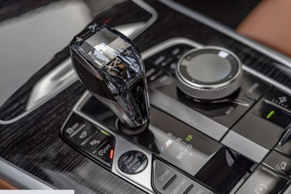 1st Generation BMW X7 SUV crystal transmission close view