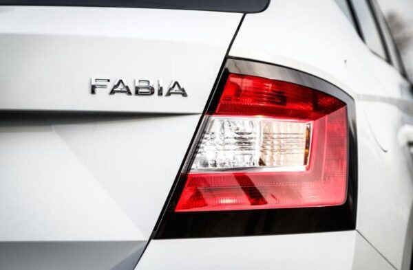 3rd Generation Skoda Fabia Rear tail light close view