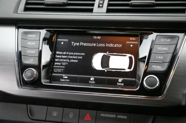 3rd Generation Skoda Fabia infotainment screen view