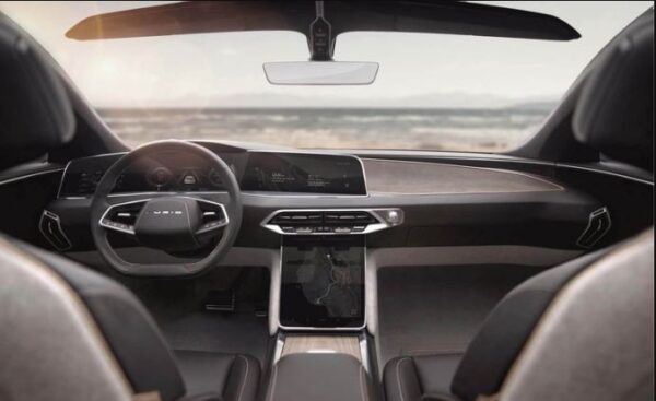 Lucid Air All Electric vehicle interior view