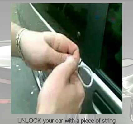 unlock your car with piece of string