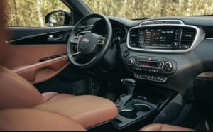 3rd Generation Kia Sorento dashboard and steering wheel