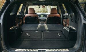 3rd Generation Kia Sorento folded all seats luggage area view