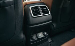 3rd Generation Kia Sorento rear air vents and power plug