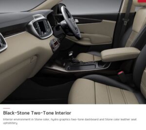 3rd generation KIA sorento Black Stone Two Tone Interior beautiful