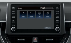 Suzuki Swace hybrid Estate car infotainment screen view