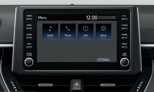 Suzuki Swace hybrid Estate car infotainment screen view