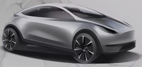 expected upcoming Tesla Electric Autonomous Hatchback design