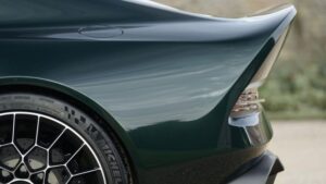 jaw dropping aston martin Victor Super Sport car based one 77 Rear closely view