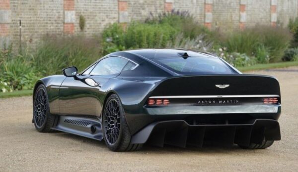 jaw dropping aston martin Victor Super Sport car based one 77 Rear view