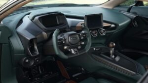 jaw dropping aston martin Victor Super Sport car based one 77 interior view