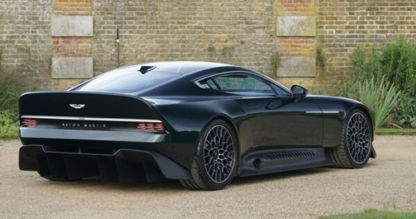 jaw dropping aston martin Victor Super Sport car based one 77 rear and side view