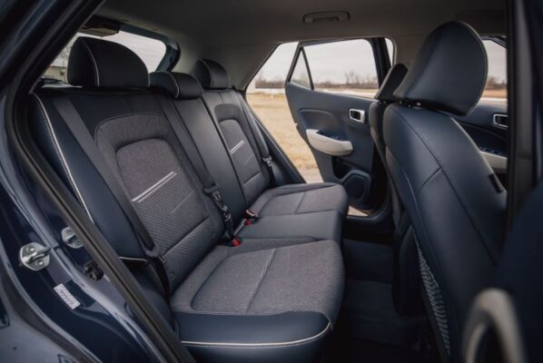 1st Generation Hyundai Venue Rear seats view