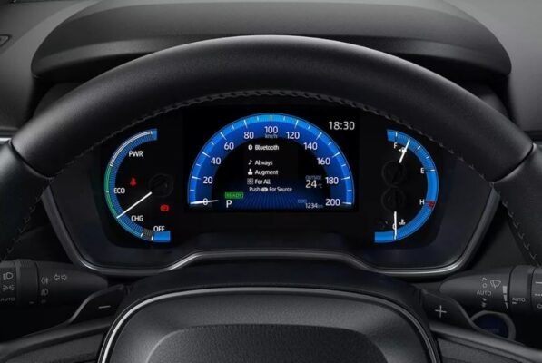 1st Generation Toyota Corolla cross information cluster view