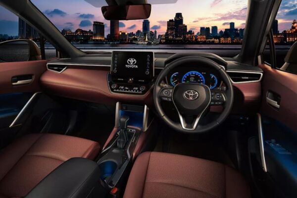 1st Generation Toyota Corolla cross interior view