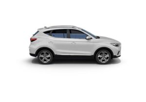 1st generation MG ZS SUV side view white