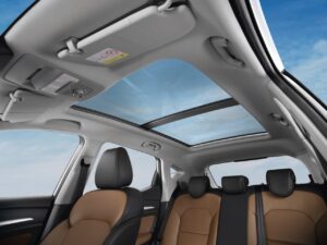 3rd generation new mg zst sunroof view