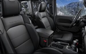 4th Generation Jeep Wrangler front seats view