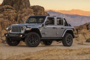 4th Generation Jeep Wrangler front side view