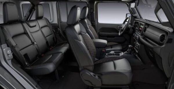4th Generation Jeep Wrangler full interior seats view