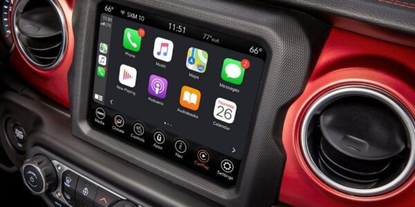 4th Generation Jeep Wrangler infotainment screen view