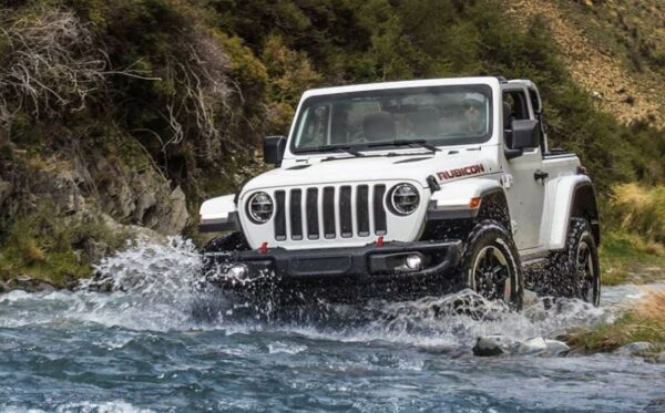 4th Generation Jeep Wrangler off road capability driving view