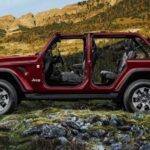 4th Generation Jeep Wrangler roof less side view