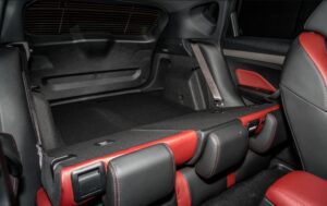 1st Generation Proton X50 SUV Rear seats folded view